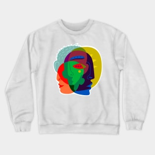 Art faces Crewneck Sweatshirt